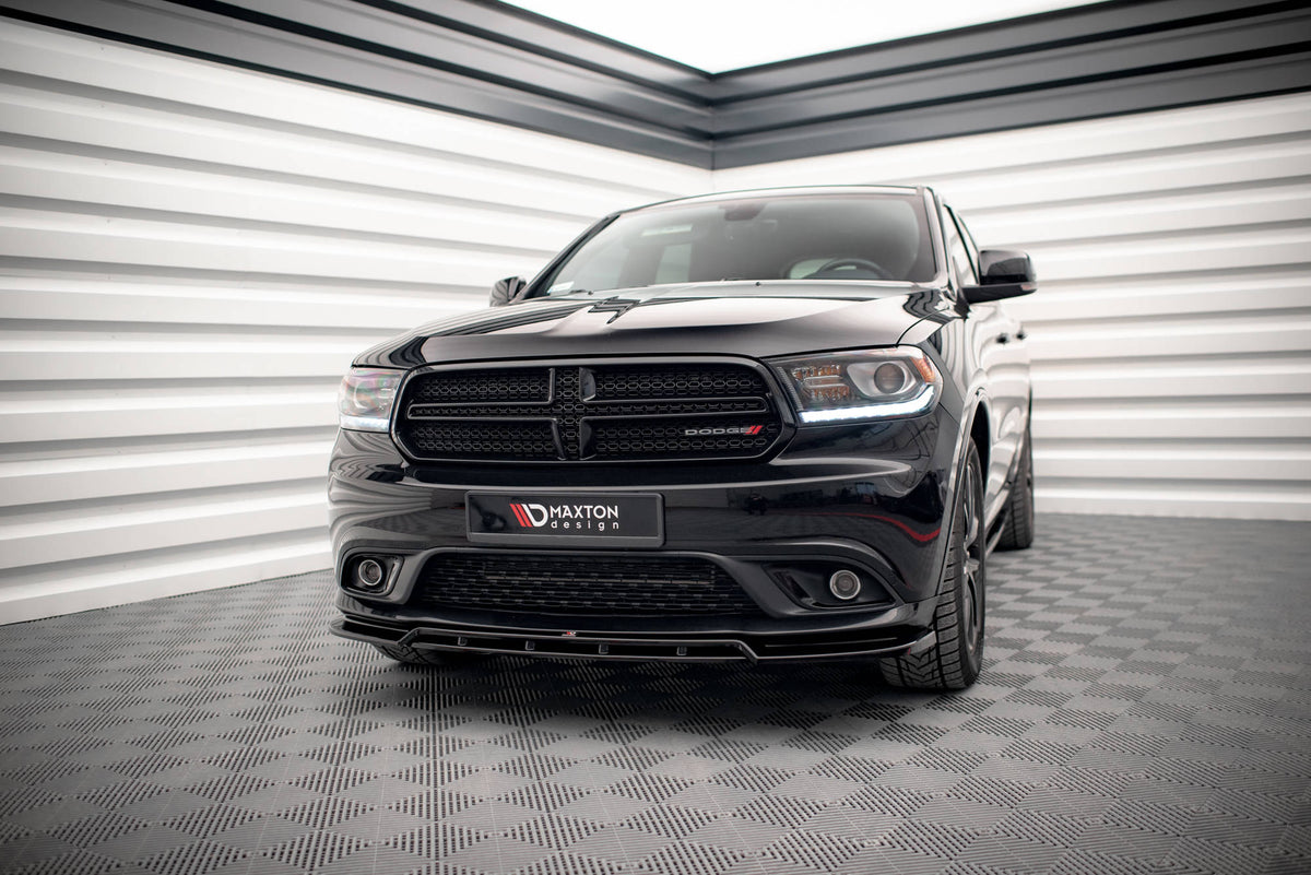 Street+ Spoilerlippe Front Ansatz passend für Dodge Durango RT Mk3 schwarz Hochglanz – Ansicht 4