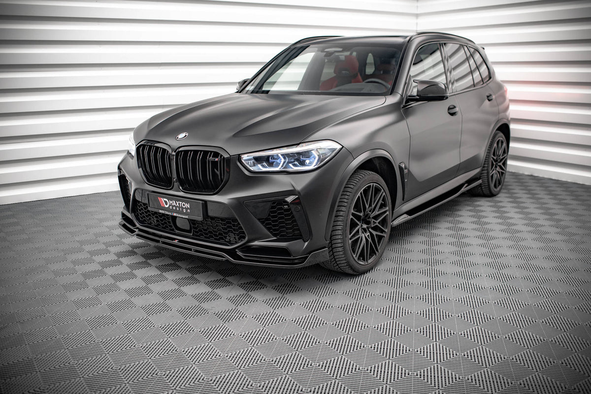 Street+ Seitenschweller Leisten passend für BMW X5M F95 / F95 Facelift schwarz Hochglanz – Ansicht 4