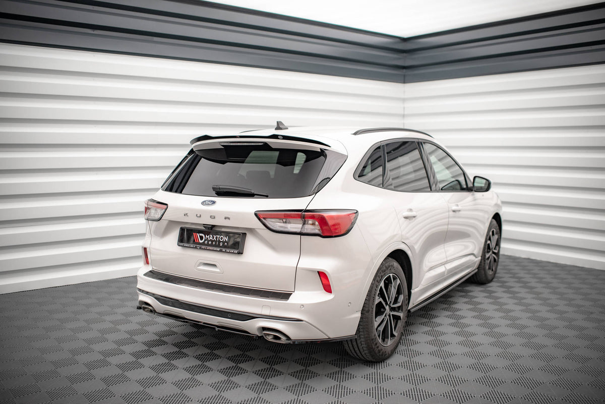 Heck Ansatz Flaps Diffusor passend für Ford Kuga ST-Line Mk3 schwarz Hochglanz – Ansicht 3