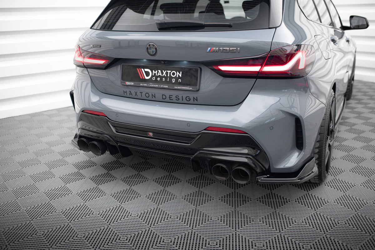 Diffusor Heck Ansatz V.2 passend für BMW 1er M-Paket/ M135i / 128ti F40 schwarz Hochglanz – Ansicht 6