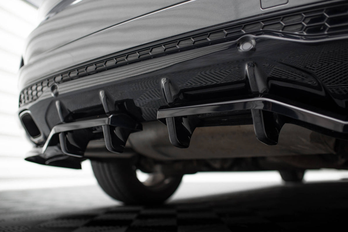 Street+ Mittlerer Diffusor RACE passend für Ford S-Max ST-Line Mk2 Facelift schwarz Hochglanz – Ansicht 9
