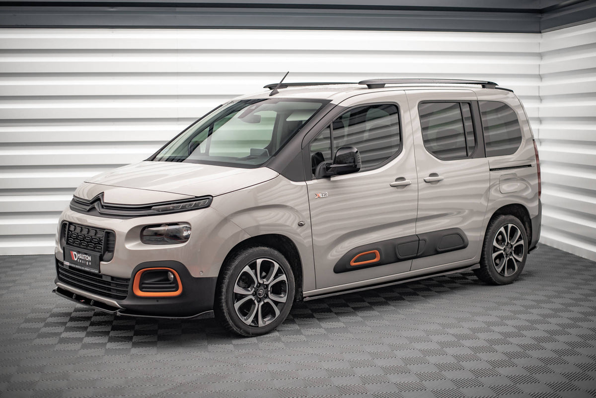 Street+ Seitenschweller Leisten passend für Citroen Berlingo Mk3 schwarz Hochglanz – Ansicht 4