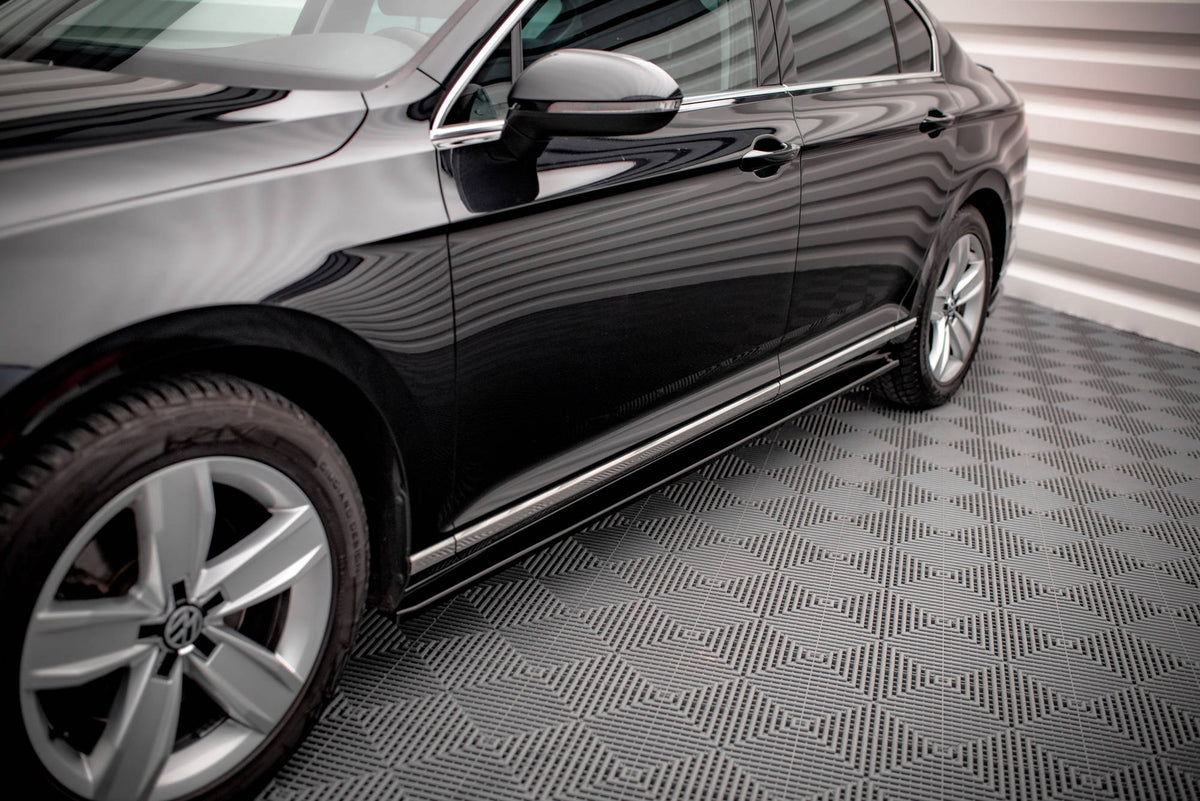 Street+ Seitenschweller Leisten passend für VW Passat B8 Facelift schwarz Hochglanz – Ansicht 4