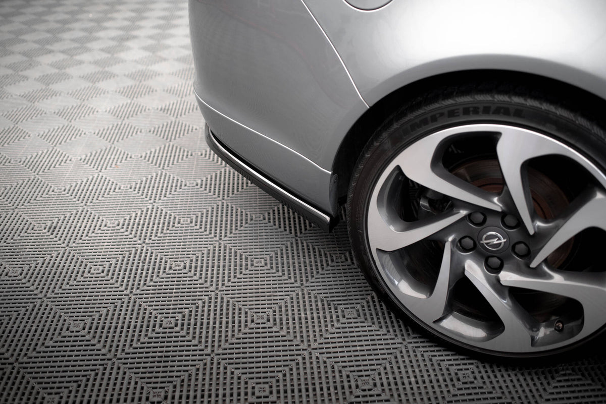 Heck Ansatz Flaps Diffusor passend für Opel Insignia OPC-Line Mk1 schwarz Hochglanz – Ansicht 4