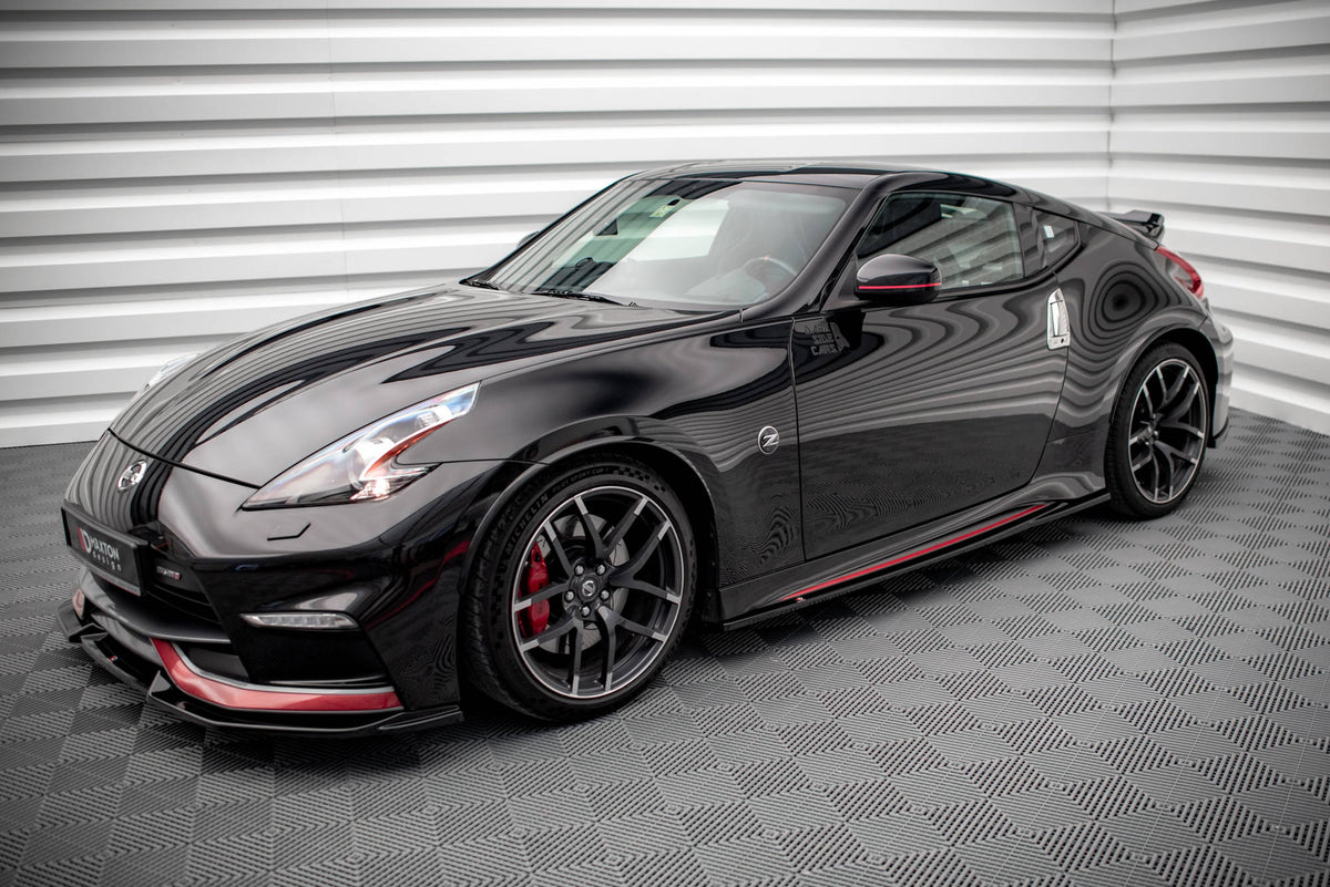 Street+ Seitenschweller Leisten V.2 passend für Nissan 370Z Nismo Facelift schwarz Hochglanz – Ansicht 4