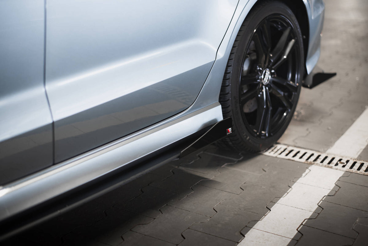 Seitenschweller Flaps passend für Audi S3 / A3 S-Line Limousine 8V schwarz Hochglanz – Ansicht 4