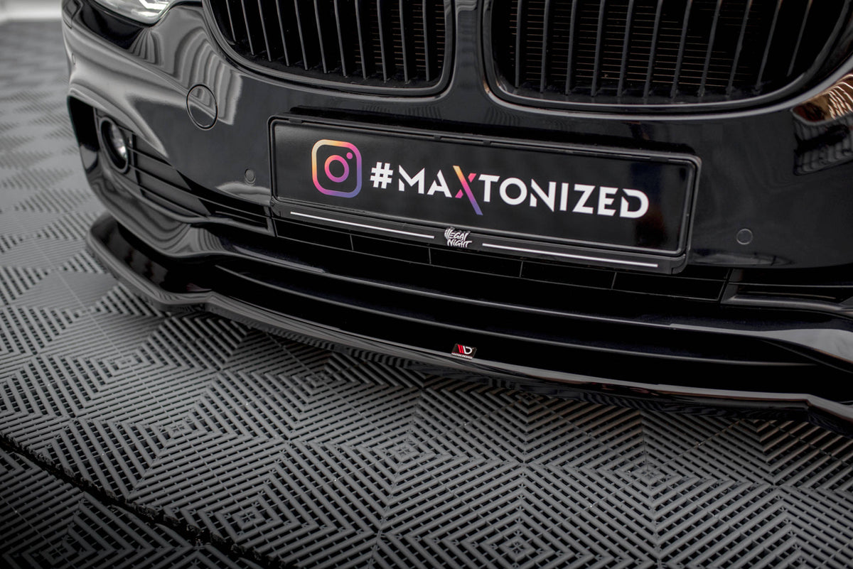 Street+ Spoilerlippe Front Ansatz V.1 passend für BMW 4er Coupe / Gran Coupe / Cabrio F32 / F36 / F33 schwarz Hochglanz – Ansicht 4
