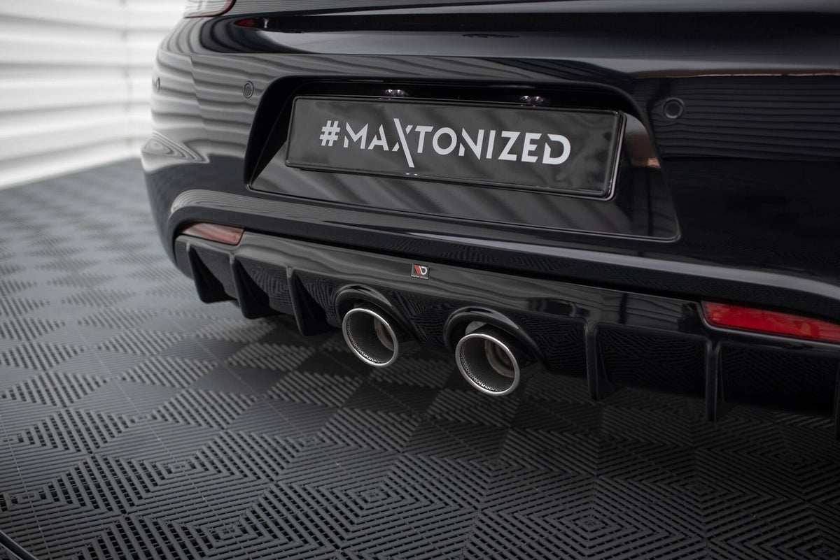 Diffusor Heck Ansatz V.3 passend für VW Scirocco R Mk3 schwarz Hochglanz – Ansicht 4