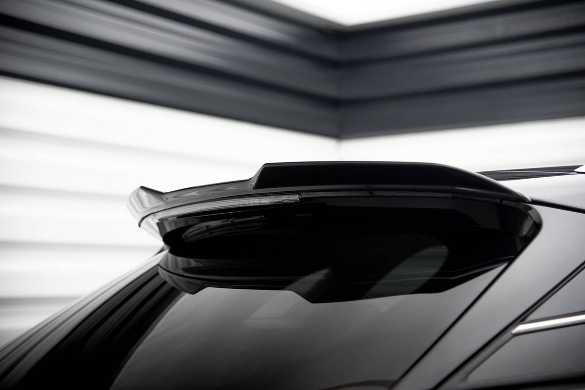 Höher Heckspoiler Lippe 3D Lexus RX F-Sport Mk4 Facelift schwarz Hochglanz – Ansicht 3
