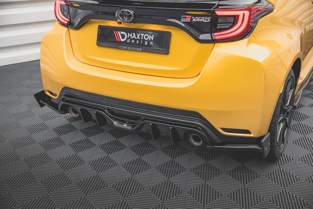 Heck Ansatz Flaps Diffusor + Flaps passend für V.4 Toyota GR Yaris Mk4 – Ansicht 3