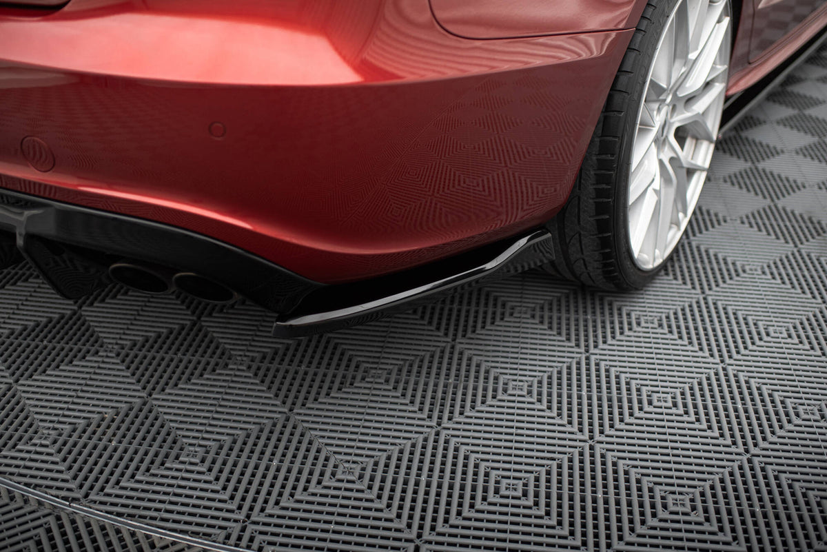 Heck Ansatz Flaps Diffusor passend für Audi S5 / A5 S-Line Sportback 8T schwarz Hochglanz – Ansicht 3