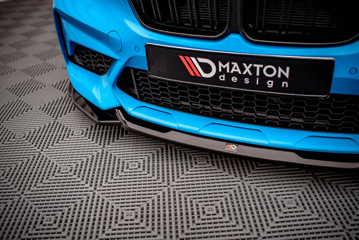 Street+ Spoilerlippe Front Ansatz V.1 passend für BMW M2 Competition F87 schwarz Hochglanz – Ansicht 4