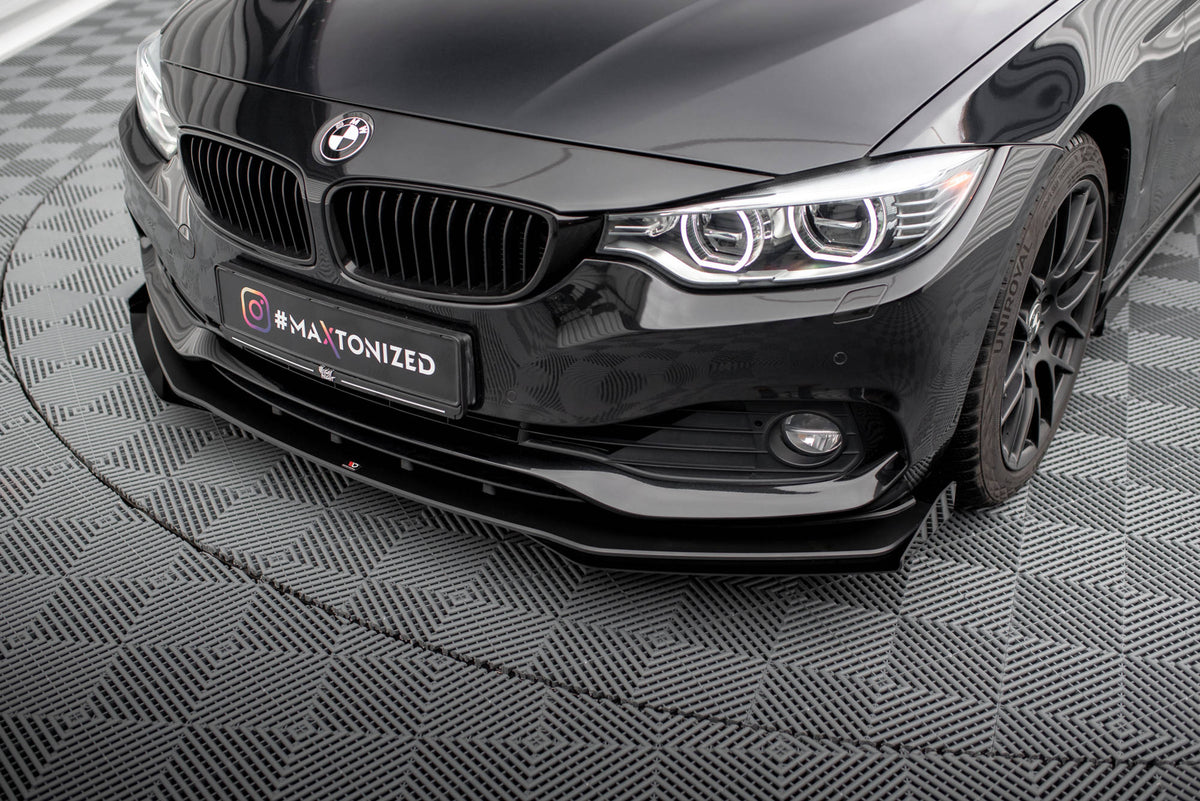 Front Stoßstange Flaps passend für BMW 4er Gran Coupe F36 schwarz Hochglanz – Ansicht 3