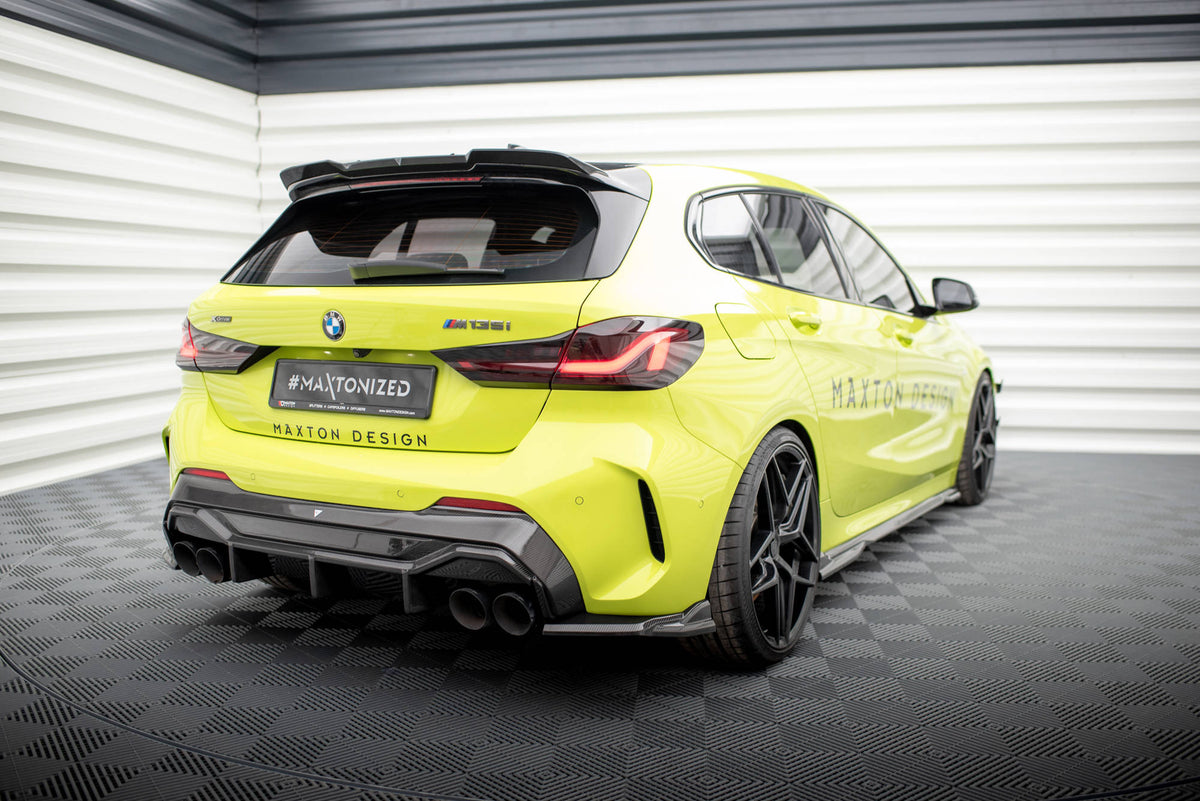 Prepreg Carbon Fiber Heck Ansatz Flaps Diffusor passend für BMW 1er M-Paket /  M135i / 128ti F40 – Ansicht 1