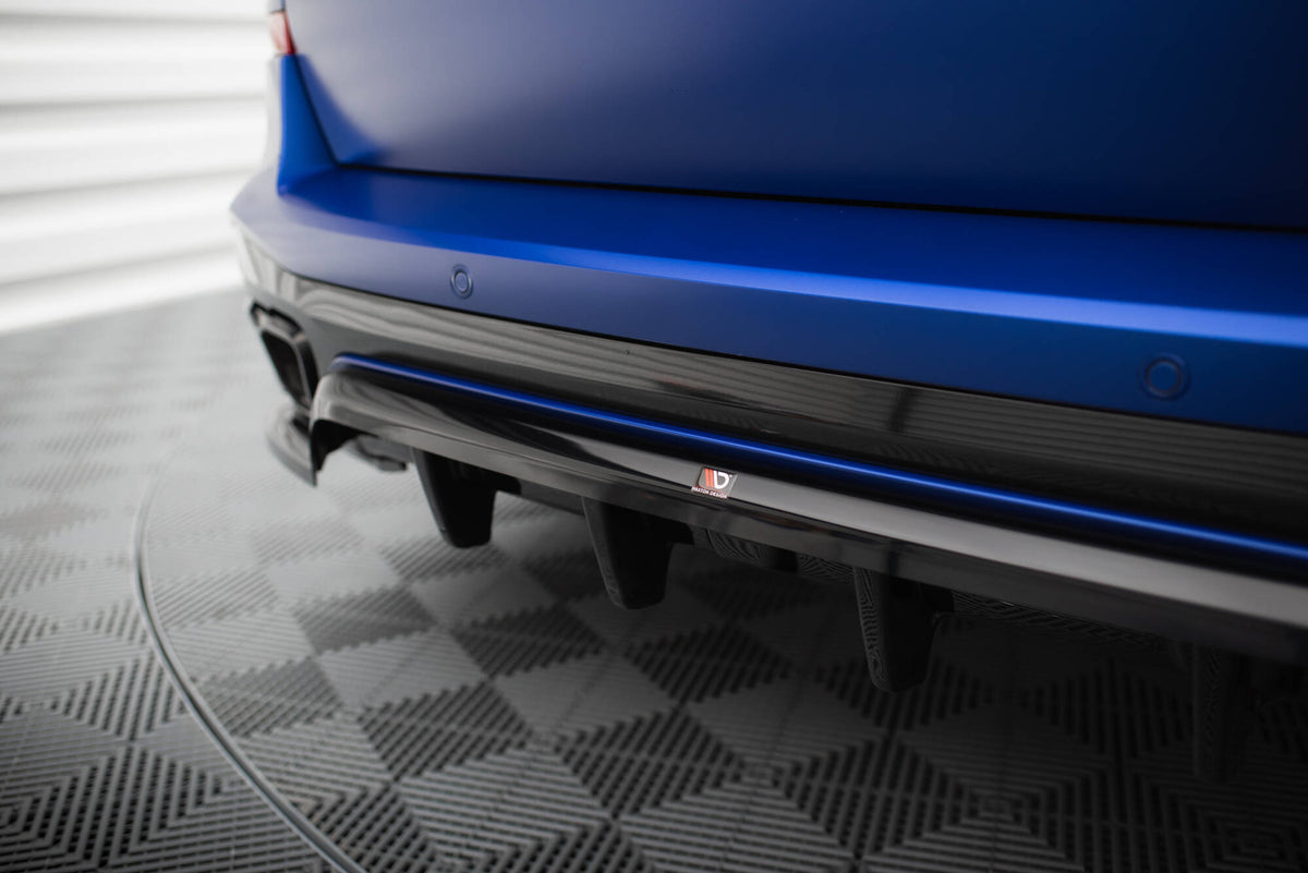Street+ Mittlerer Diffusor RACE passend für V.1 BMW X5 M-Paket G05 Facelift schwarz Hochglanz – Ansicht 4