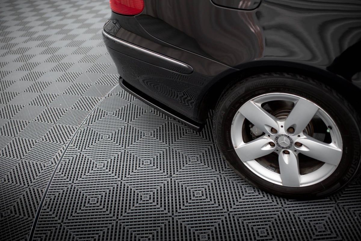 Heck Ansatz Flaps Diffusor V.1 passend für Mercedes-Benz CLK W209 schwarz Hochglanz – Ansicht 4