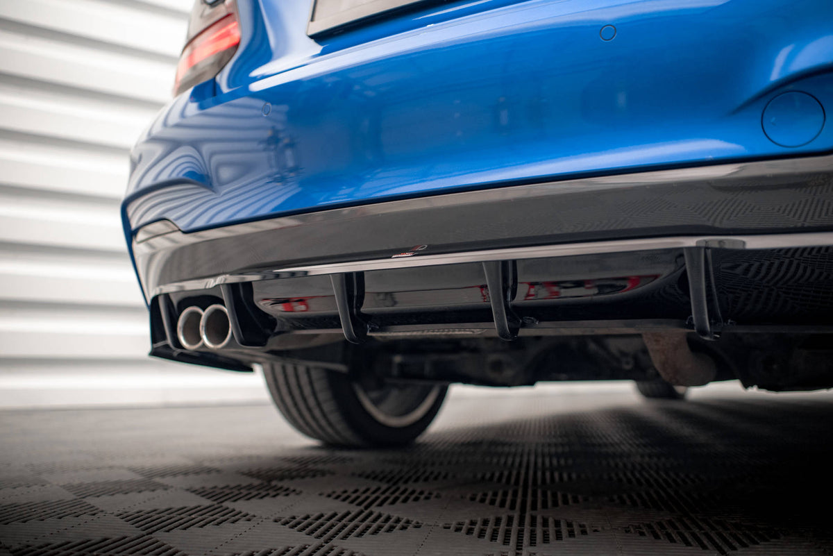 Street+ Mittlerer Diffusor RACE passend für BMW 2 M-Paket F22 schwarz Hochglanz – Ansicht 4