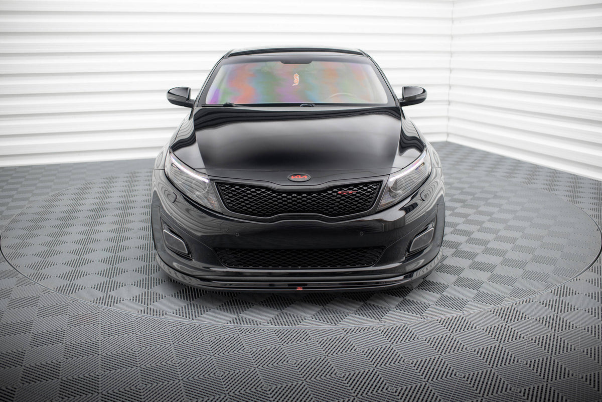 Street+ Spoilerlippe Front Ansatz passend für Kia Optima Mk3 schwarz Hochglanz – Ansicht 1