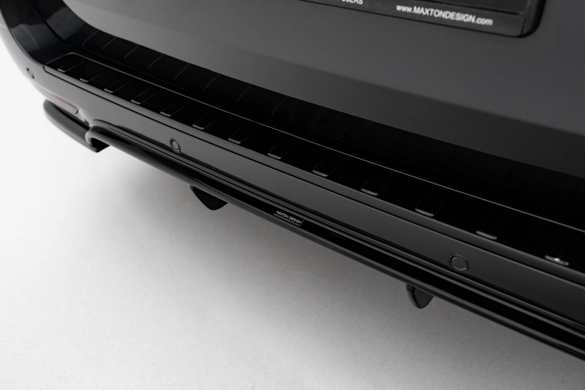 Diffusor Heck Ansatz passend für Mercedes-Benz V-Klasse AMG-Line W447 Facelift  schwarz Hochglanz – Ansicht 8