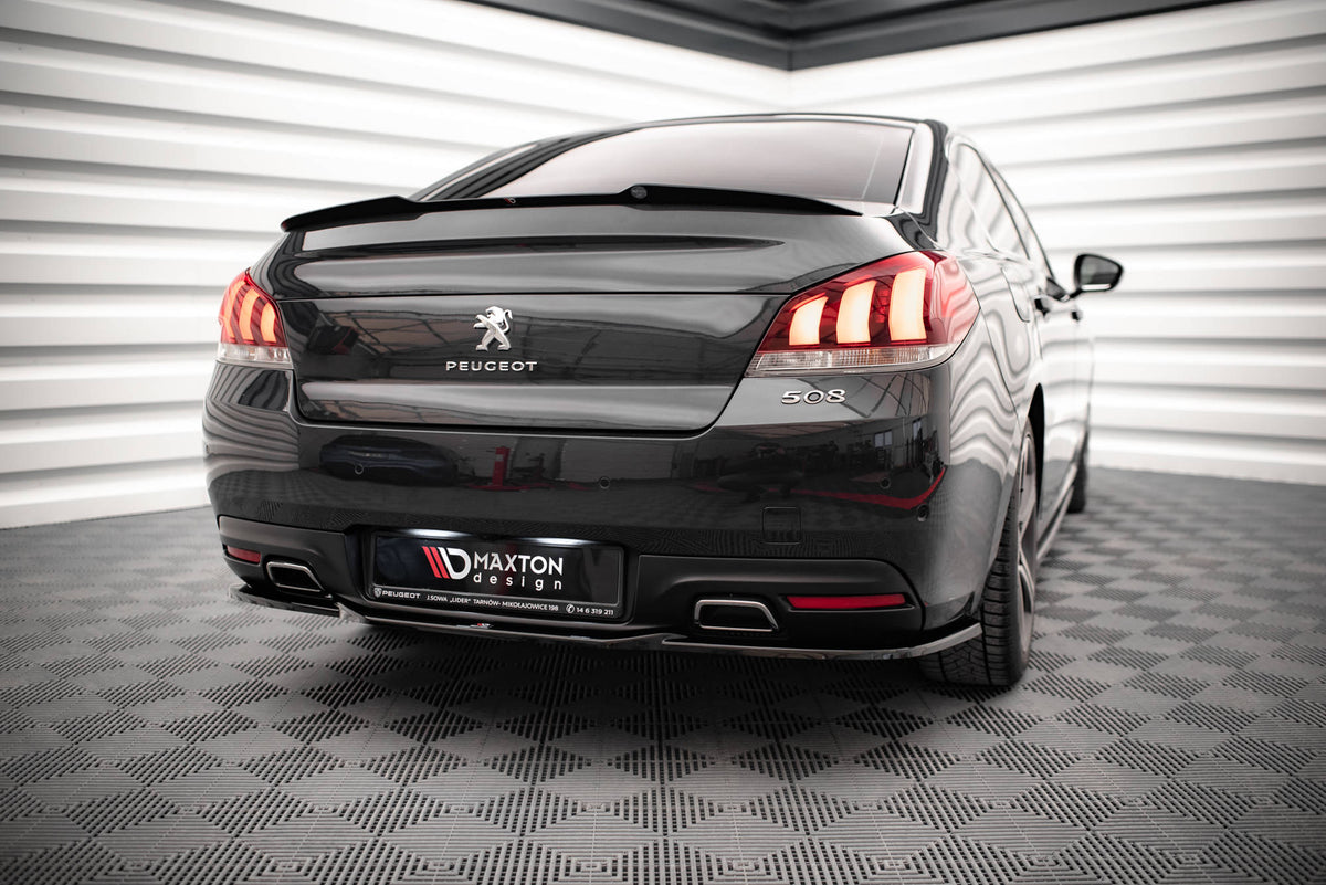 Heckspoiler Lippe Peugeot 508 GT Mk1 Facelift schwarz Hochglanz – Ansicht 1