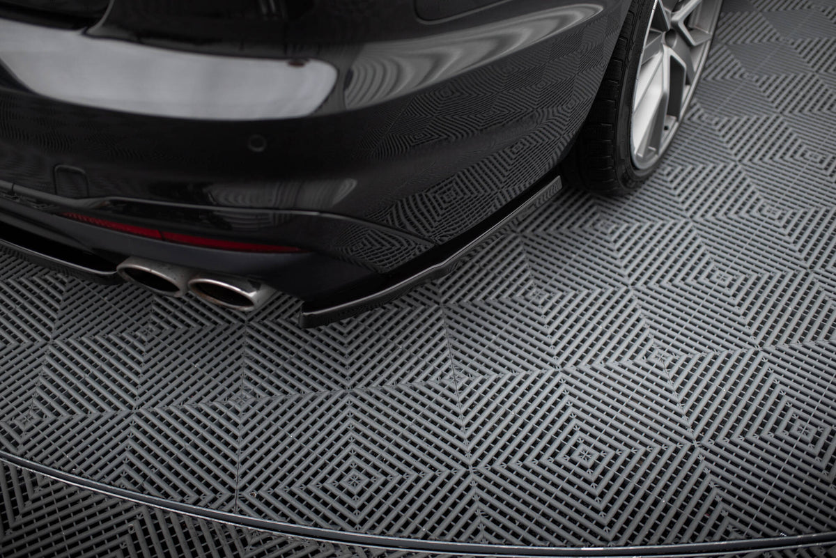 Heck Ansatz Flaps Diffusor passend für Audi S4 B9 Facelift schwarz Hochglanz – Ansicht 3