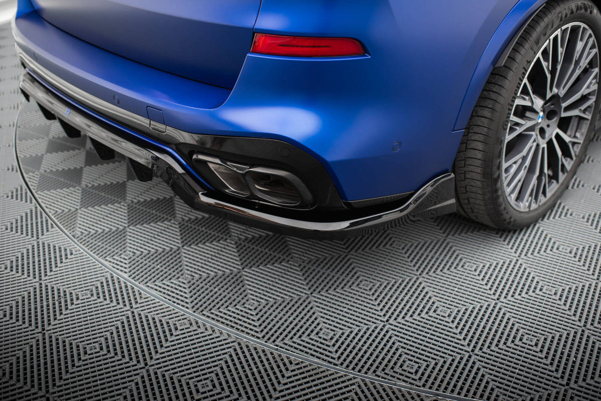 Street+ Mittlerer Diffusor RACE V.2 passend für BMW X5 M-Paket G05 Facelift schwarz Hochglanz – Ansicht 3