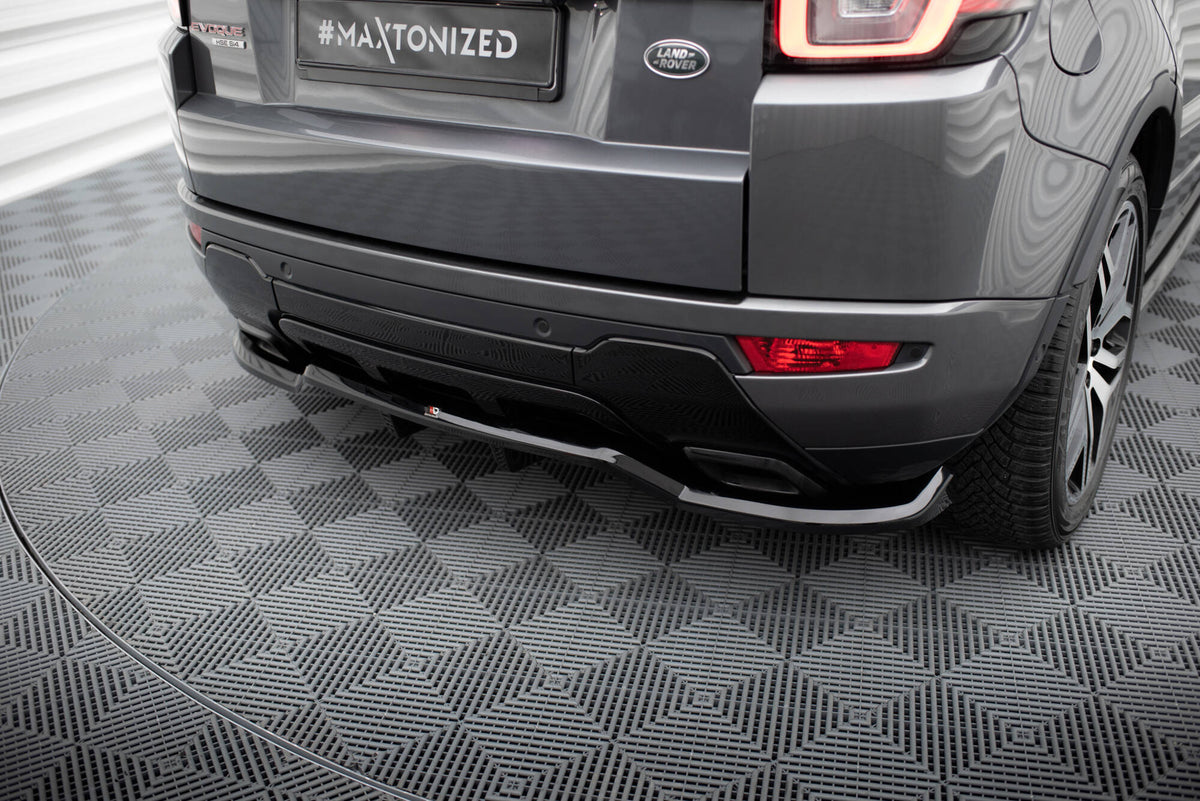 Street+ Mittlerer Diffusor RACE passend für Land Rover Range Rover Evoque HSE Dynamic Mk1 Facelift schwarz Hochglanz – Ansicht 3