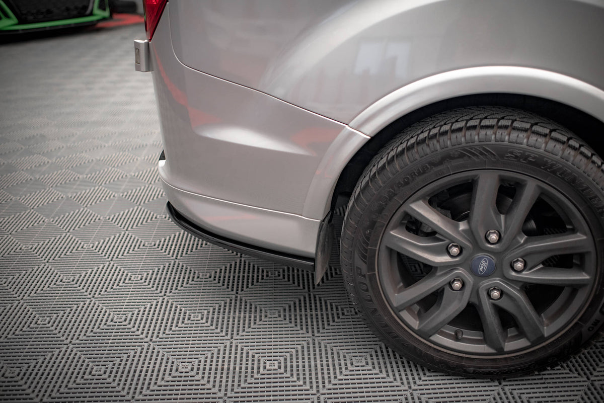 Heck Ansatz Flaps Diffusor passend für Ford Transit Custom ST-Line Mk1 Facelift schwarz Hochglanz – Ansicht 4