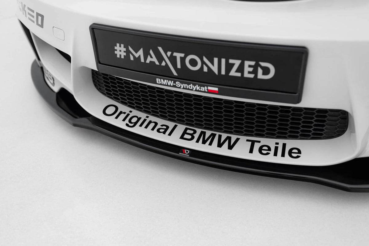 Street+ Spoilerlippe Front Ansatz passend für BMW 1er M Coupe E82 schwarz Hochglanz – Ansicht 4