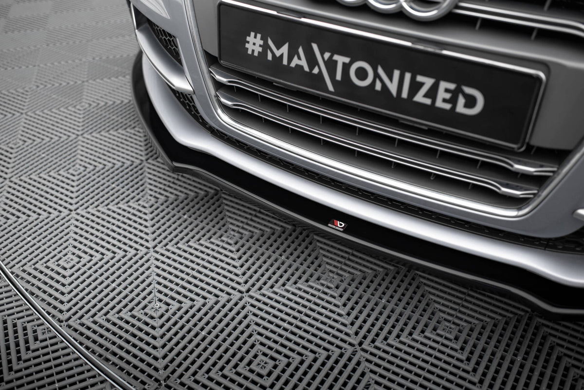 Street+ Spoilerlippe Front Ansatz V.1 passend für Audi TT S / TT S-Line 8J Facelift schwarz Hochglanz – Ansicht 4