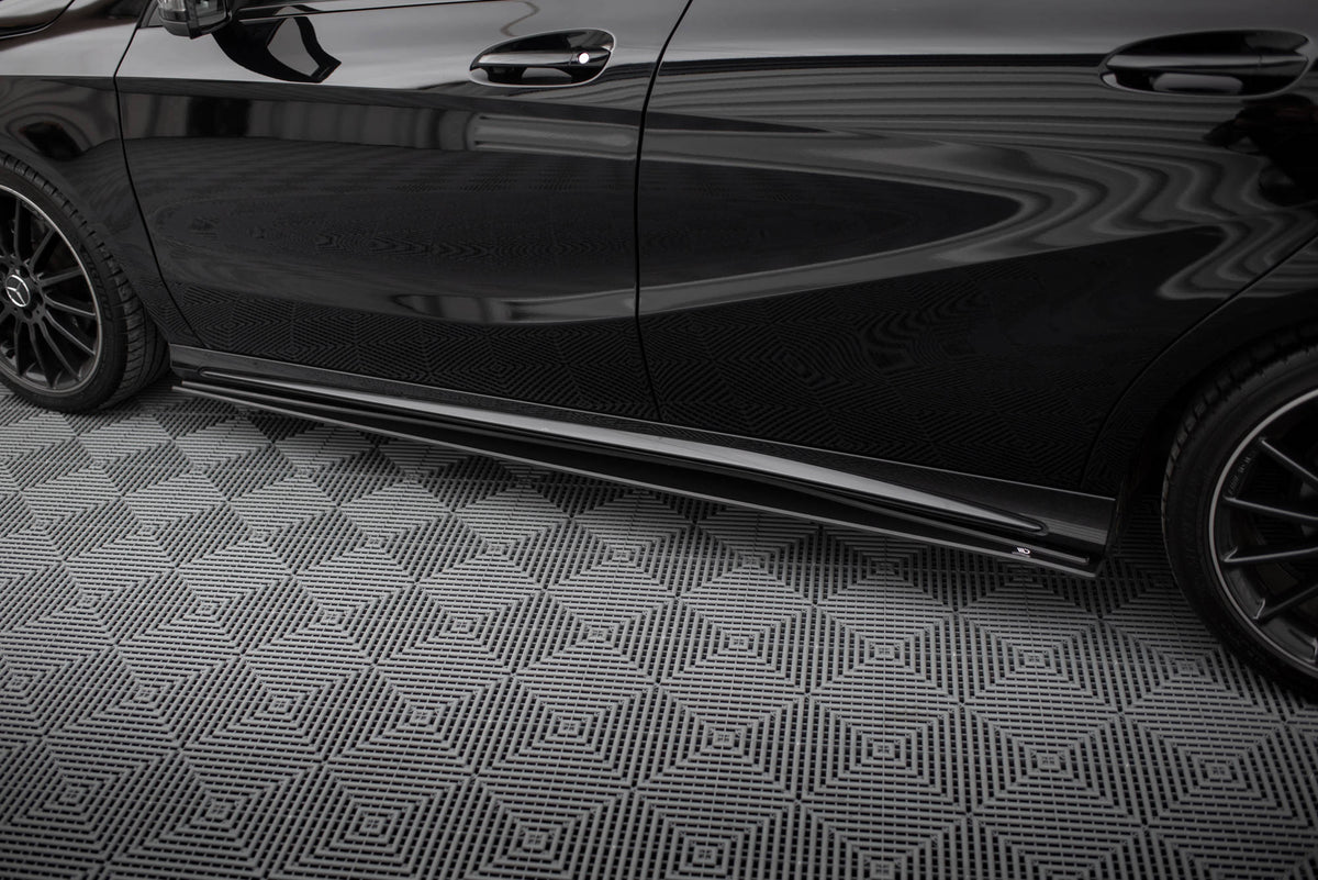 Street Pro Street+ Seitenschweller Leisten passend für Mercedes-Benz A AMG-Line W176 Facelift – Ansicht 1