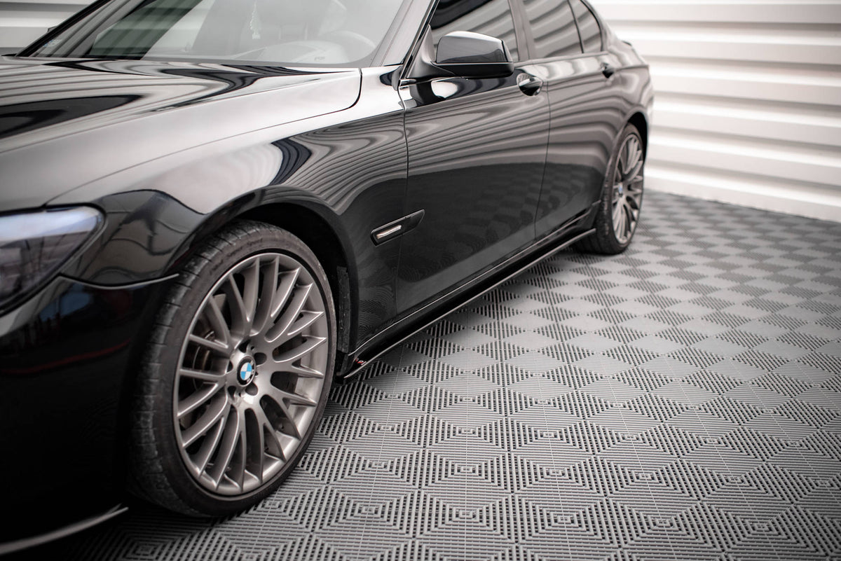 Street+ Seitenschweller Leisten passend für BMW 7 M-Paket F01 schwarz Hochglanz – Ansicht 3