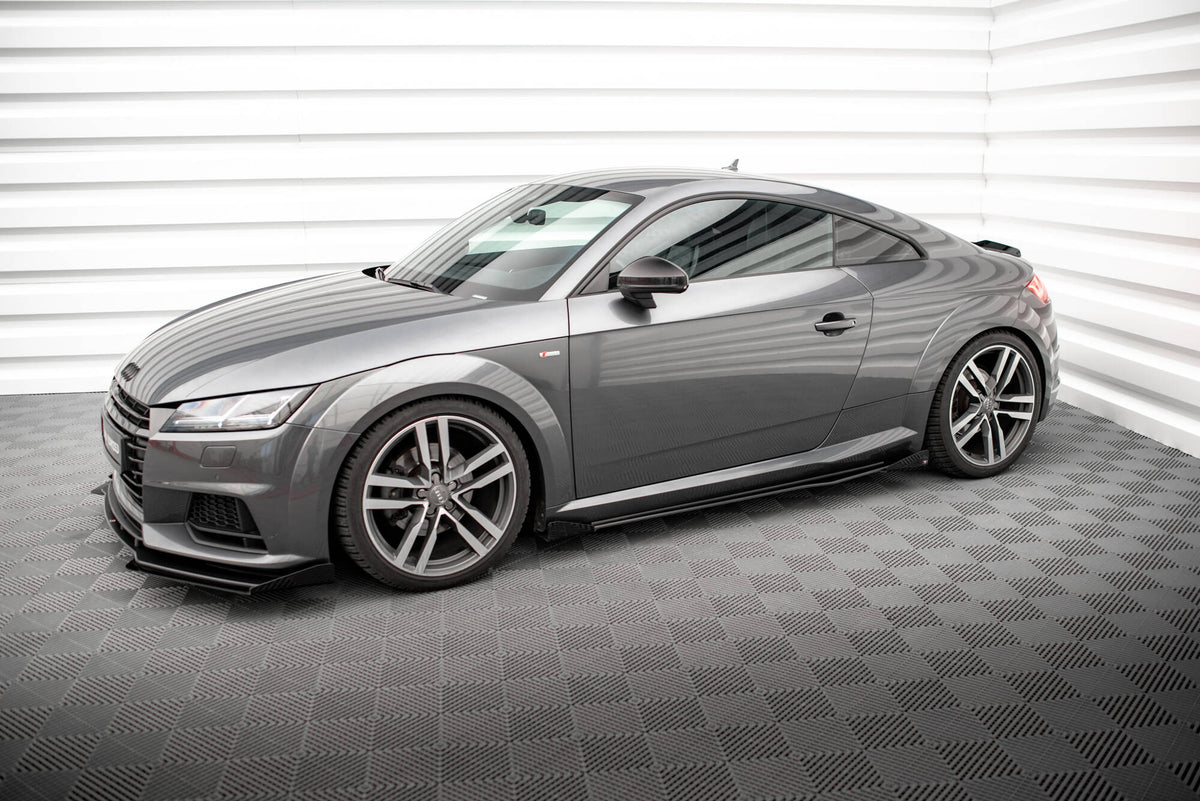 Seitenschweller Flaps passend für Audi TT S / S-Line 8S schwarz Hochglanz – Ansicht 3