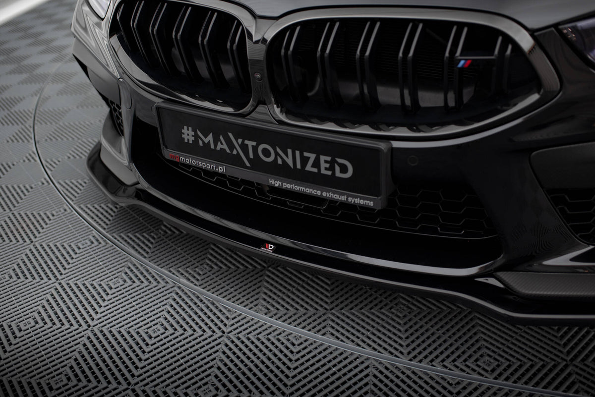 Street+ Spoilerlippe Front Ansatz V.2 passend für BMW M8  Gran Coupe F93 / Coupe F92 schwarz Hochglanz – Ansicht 4