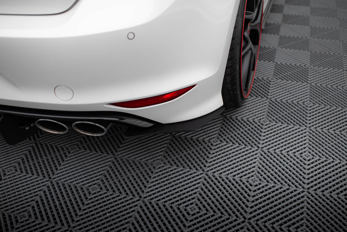 VW GOLF 7 R HATCHBACK Diffusor Heck Ansatz passend für Heckschürze passend für & Heck Ansatz Flaps Diffusor passend für – Ansicht 3