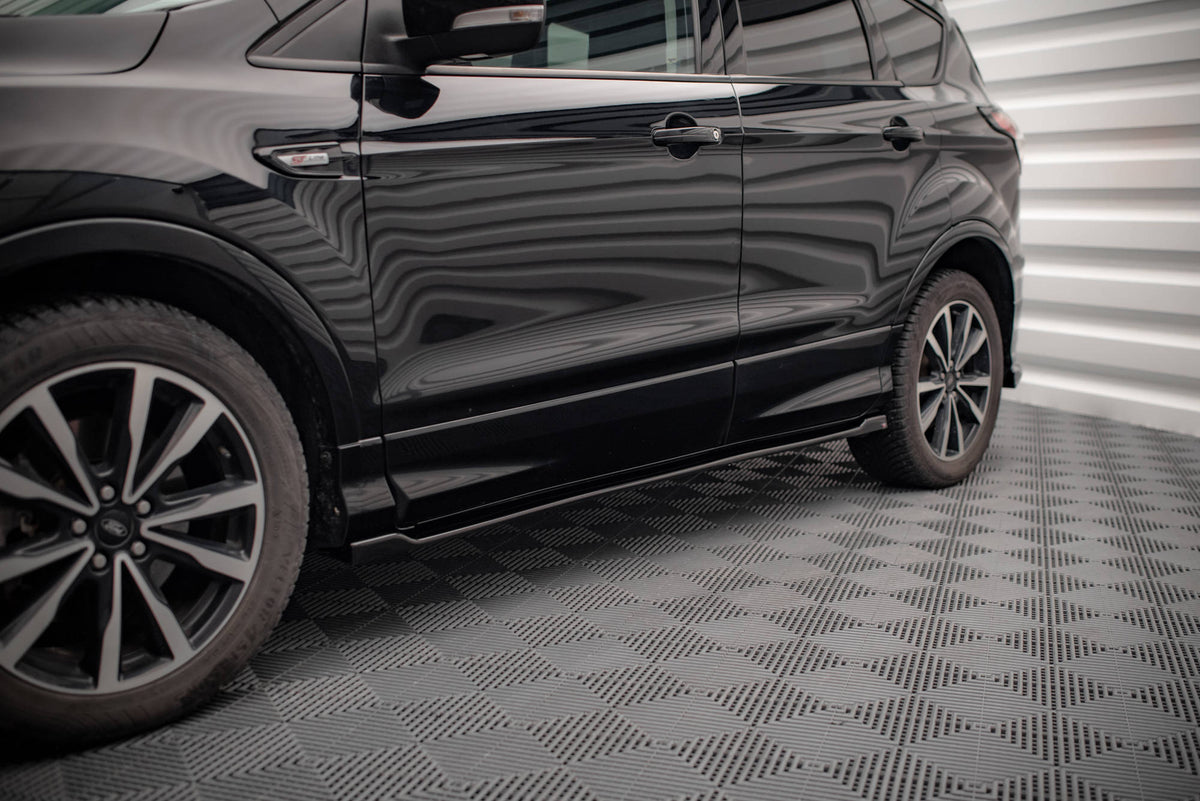 Street+ Seitenschweller Leisten passend für Ford Escape ST-Line Mk3 schwarz Hochglanz – Ansicht 4