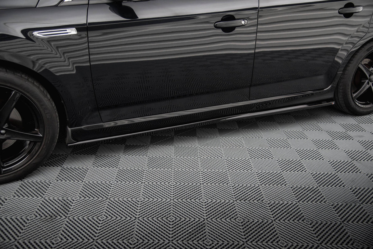 Street+ Seitenschweller Leisten passend für Ford Mondeo ST-Line Limousine Mk4 Facelift schwarz Hochglanz – Ansicht 3