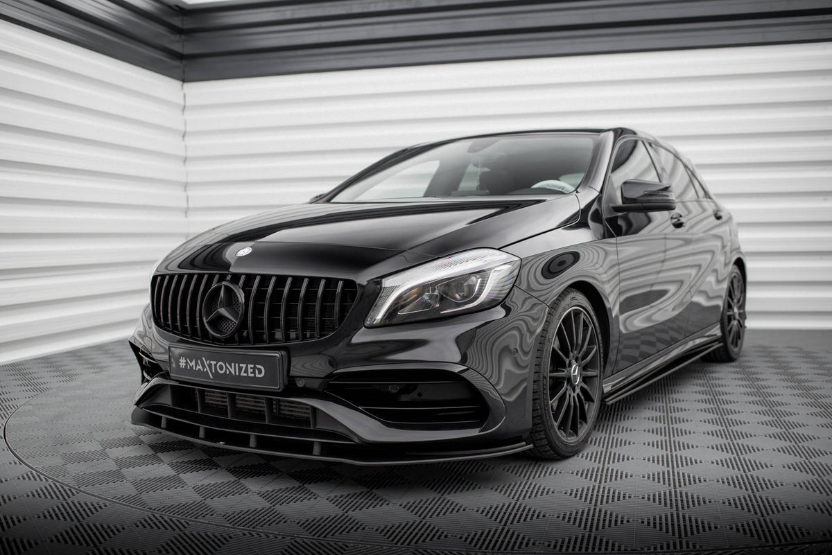 Street Pro Street+ Spoilerlippe Front Ansatz passend für Mercedes-Benz A AMG-Line W176 Facelift – Ansicht 1