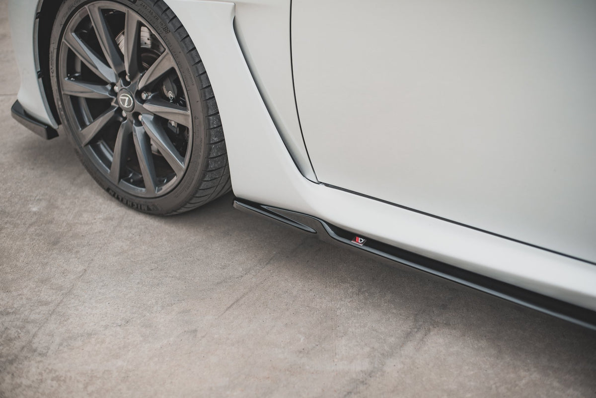 Street+ Seitenschweller Leisten passend für Lexus IS F Mk2 schwarz Hochglanz – Ansicht 4