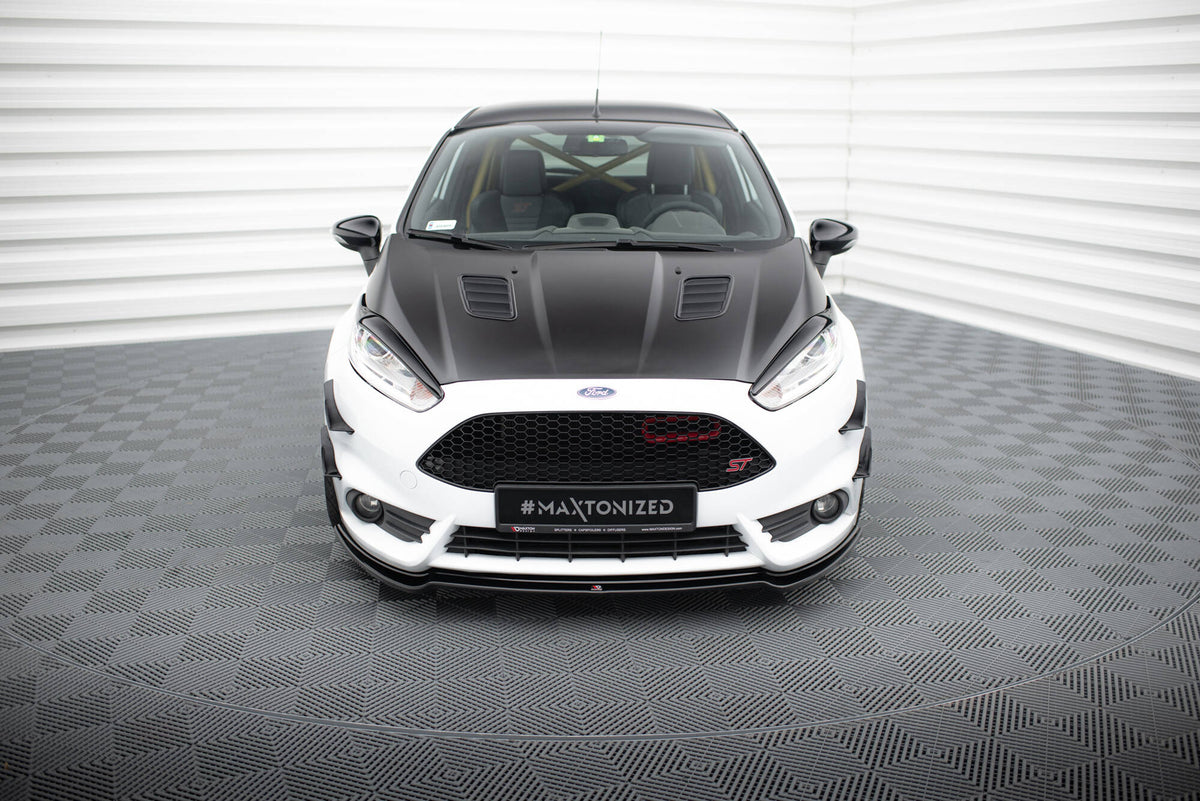 Street+ Spoilerlippe Front Ansatz V.3 passend für Ford Fiesta ST Mk7 FL schwarz Hochglanz – Ansicht 1