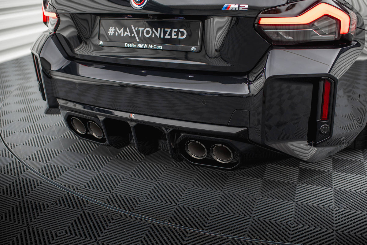 Diffusor Heck Ansatz V.2 passend für BMW M2 G87 schwarz Hochglanz – Ansicht 4