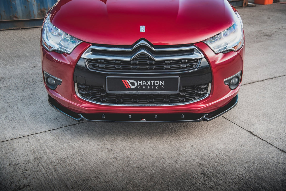 Street+ Spoilerlippe Front Ansatz passend für Citroen DS4 schwarz Hochglanz – Ansicht 3