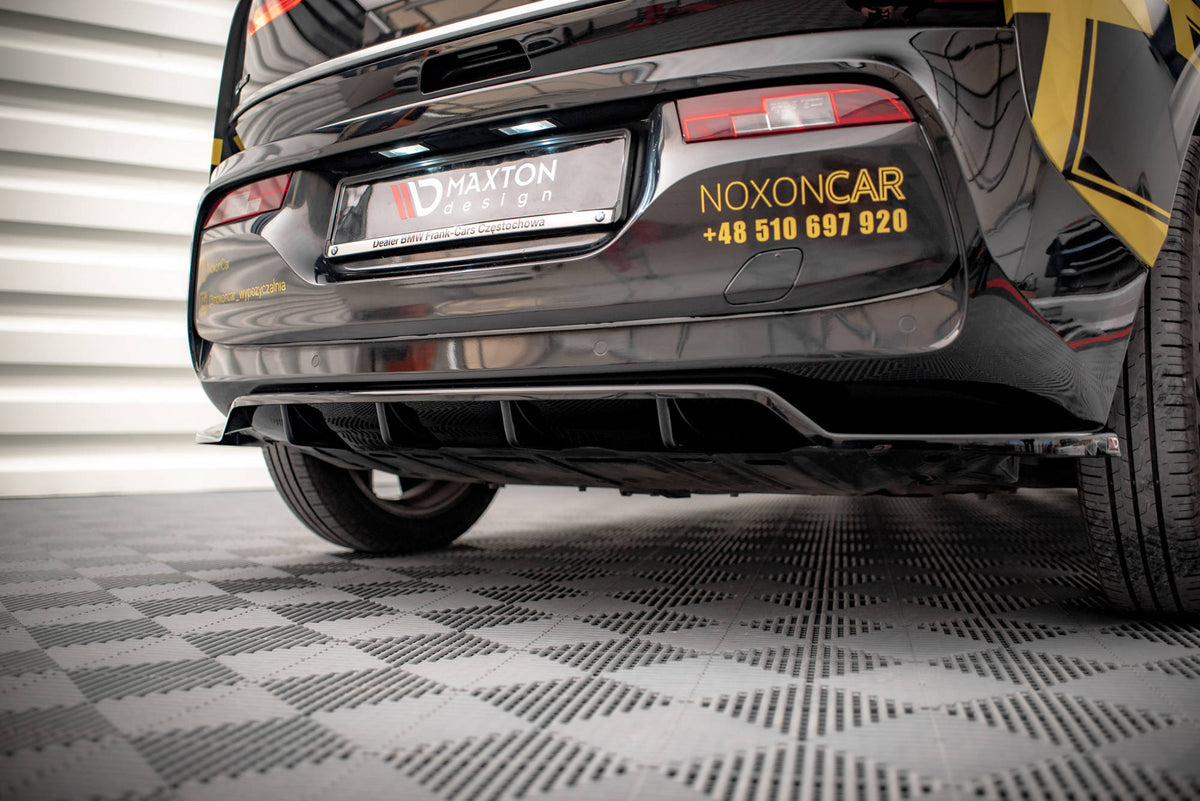 Street+ Mittlerer Diffusor RACE passend für BMW i3 S Mk1 Facelift schwarz Hochglanz – Ansicht 4