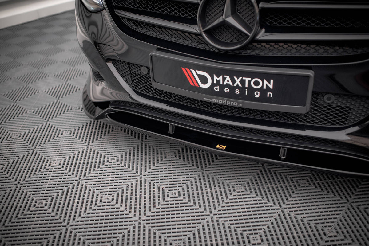 Street+ Spoilerlippe Front Ansatz passend für Mercedes-Benz B W246 Facelift schwarz Hochglanz – Ansicht 3