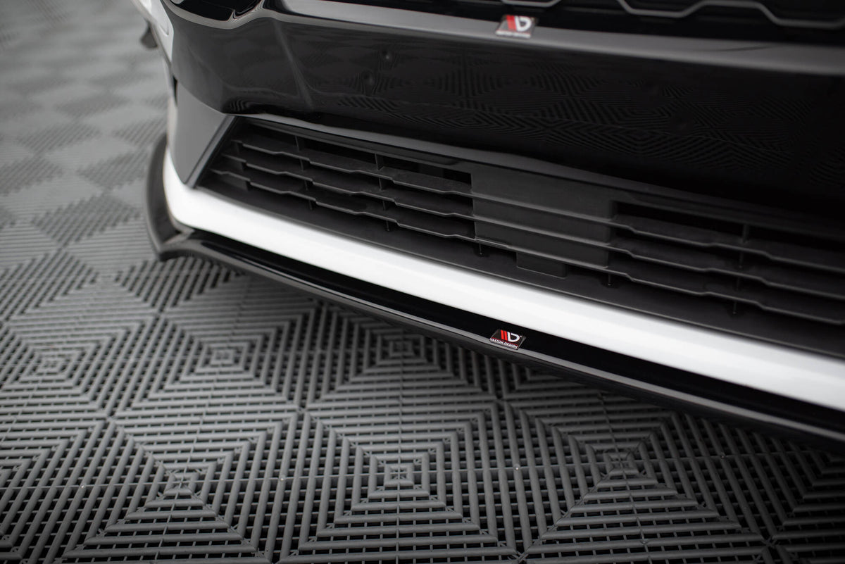 Street+ Spoilerlippe Front Ansatz V.1 passend für Ford Fiesta Mk8 ST / ST-Line schwarz Hochglanz – Ansicht 3