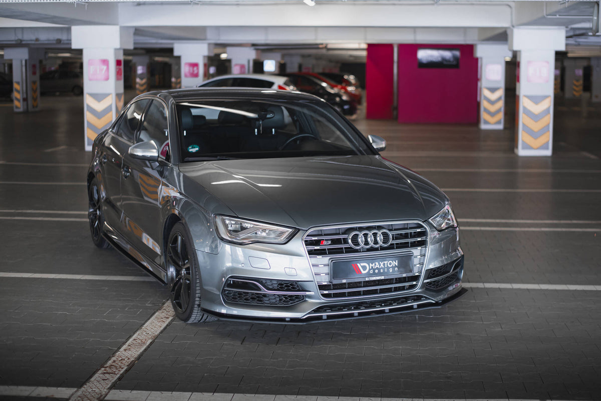 Street Pro Street+ Spoilerlippe Front Ansatz passend für Audi S3 / A3 S-Line Limousine 8V – Ansicht 1