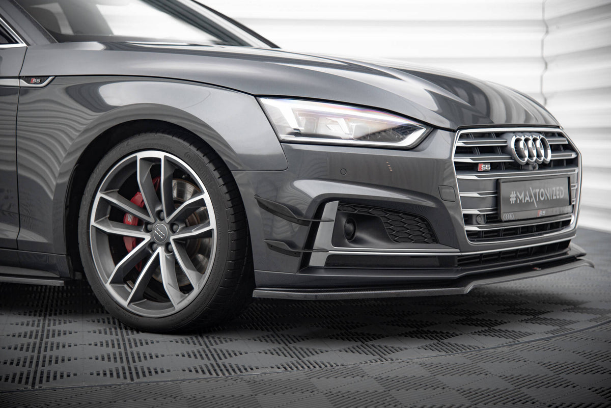 Stoßstangen Flaps Wings vorne Canards passend für Audi S5 / A5 S-Line Coupe / Sportback F5 – Ansicht 1