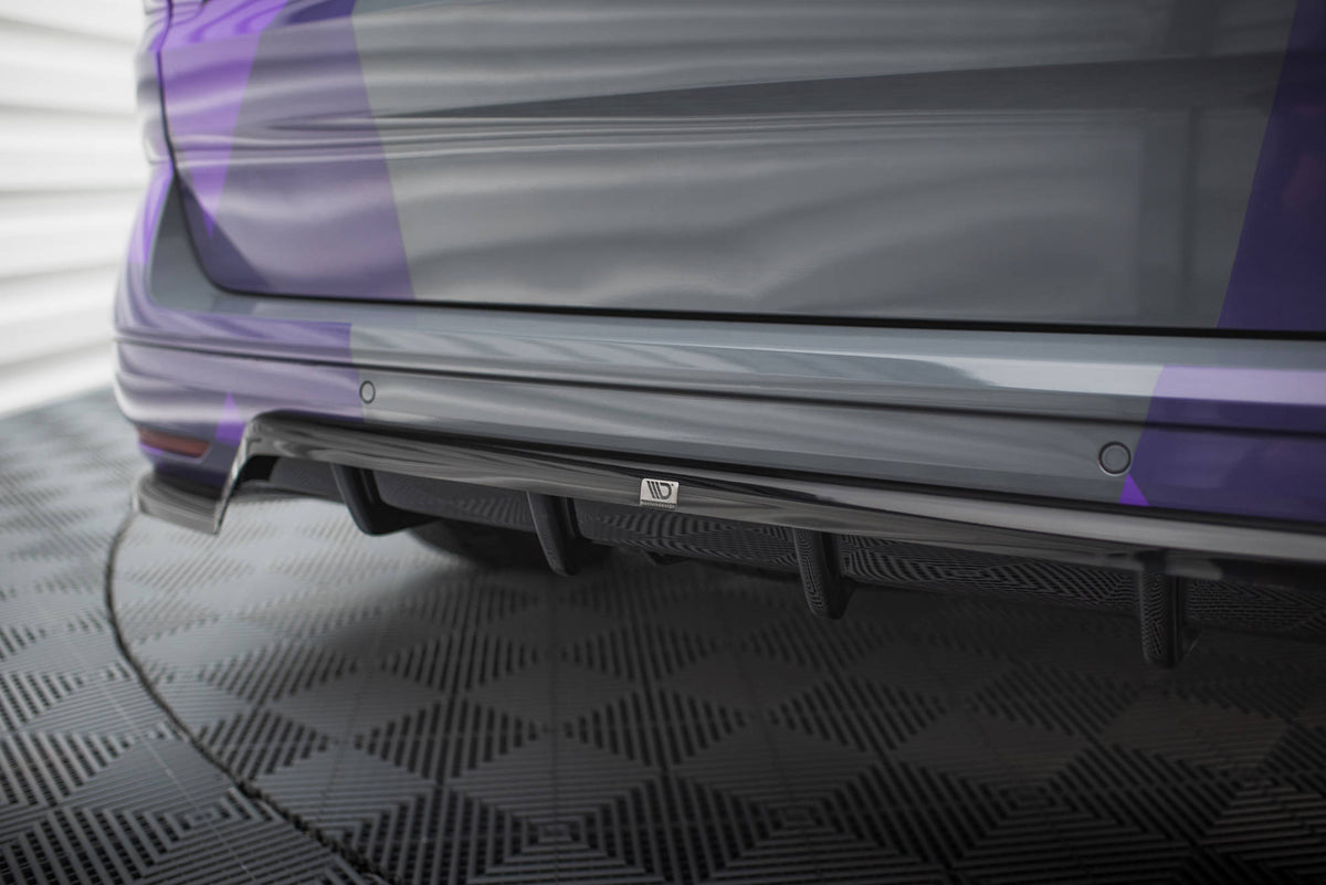 Street+ Mittlerer Diffusor RACE passend für VW Multivan T7 schwarz Hochglanz – Ansicht 3