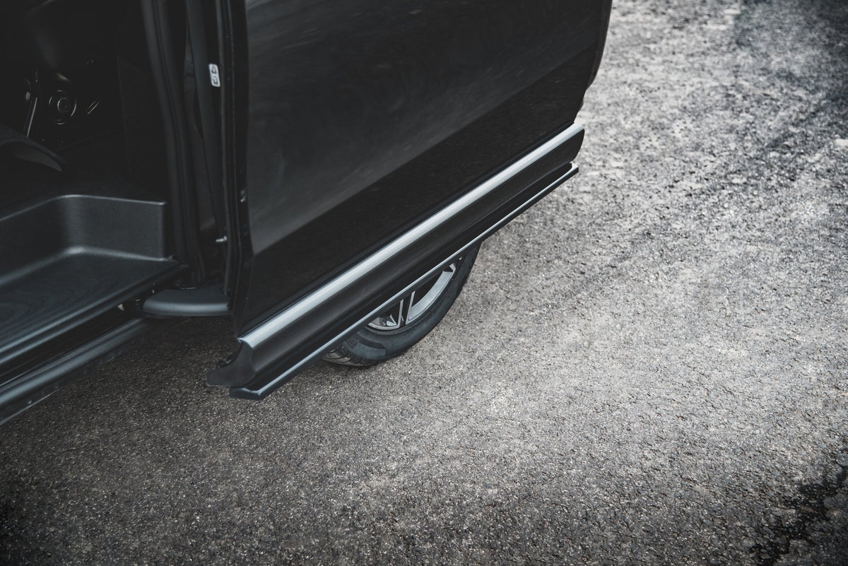 Street+ Seitenschweller Leisten passend für Mercedes-Benz V-Klasse Long AMG-Line W447  schwarz Hochglanz – Ansicht 5