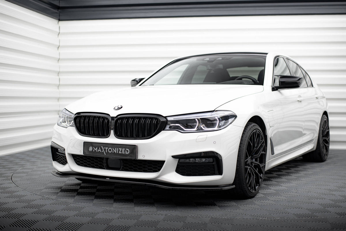 Street+ Spoilerlippe Front Ansatz V.2 passend für BMW 5er M-Paket / M550d / M550i G30/ G31 M-Paket schwarz Hochglanz – Ansicht 3
